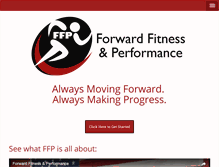 Tablet Screenshot of forwardfitnessperformance.com